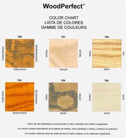 Chemcraft Stain Color Chart